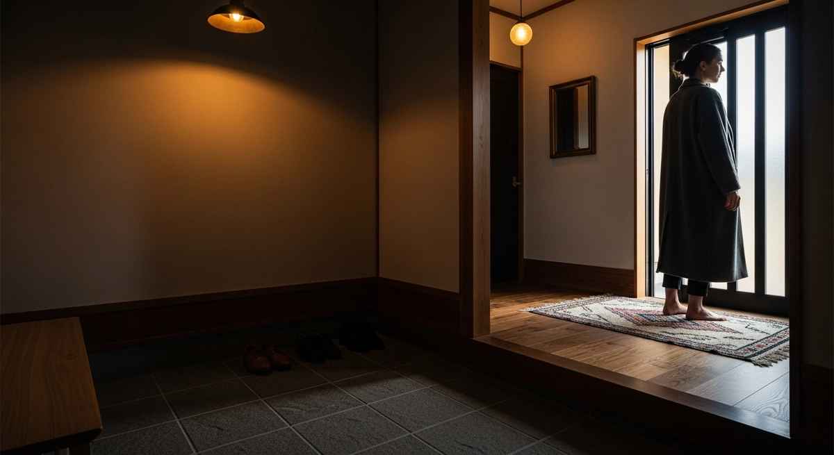 玄関にベニワレンラグを取り入れる方法