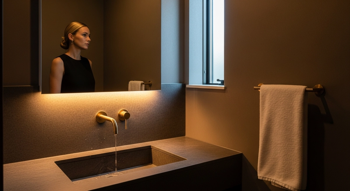 おしゃれな洗面所は使った後の見え方で設計する